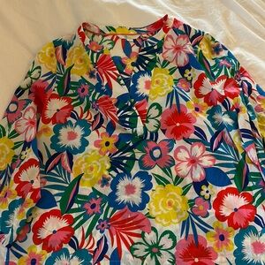 Boden size 12 floral v-neck top